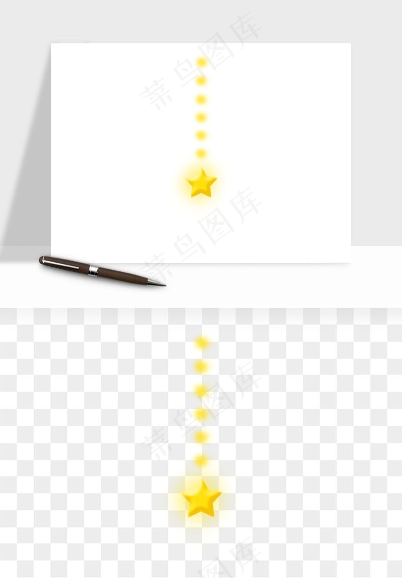卡通星星月亮挂饰吊坠png免抠