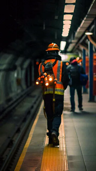 劳动的工人安全帽工作劳动节摄影图