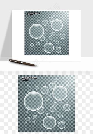 彩色气泡肥皂泡矢量png免抠