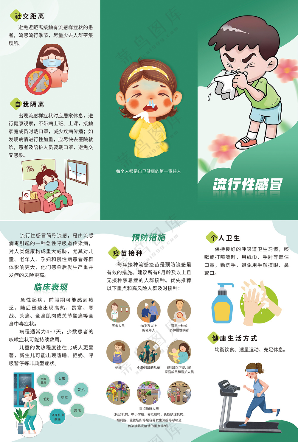 流行性感冒三折页