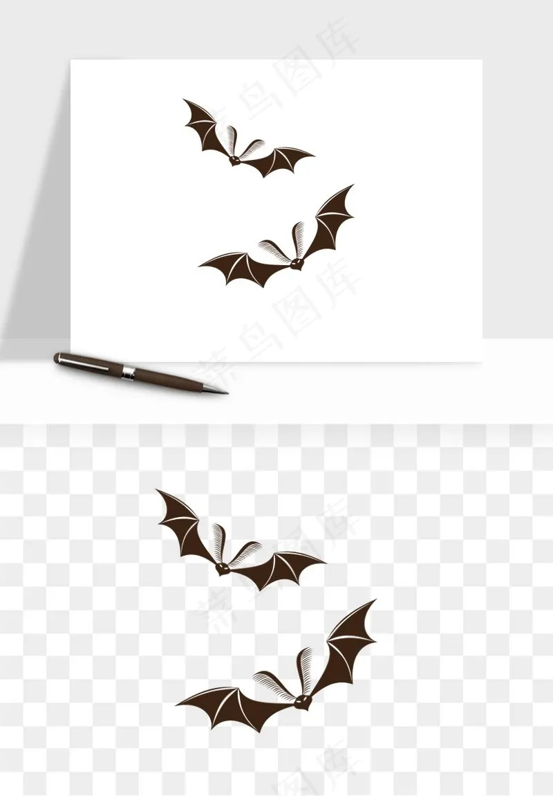 卡通蝙蝠png免抠
