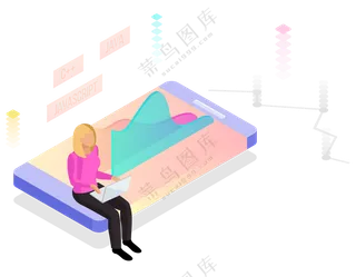 互联网数据分析信息图标素材 (4)