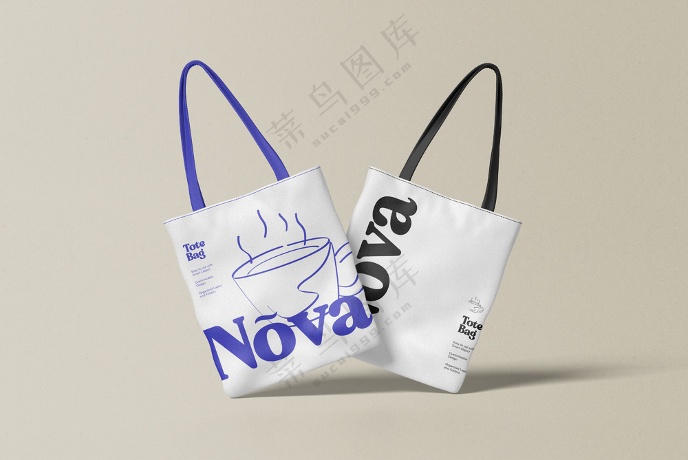 文创帆布袋帆布包手提袋购物袋样机PS素材-6