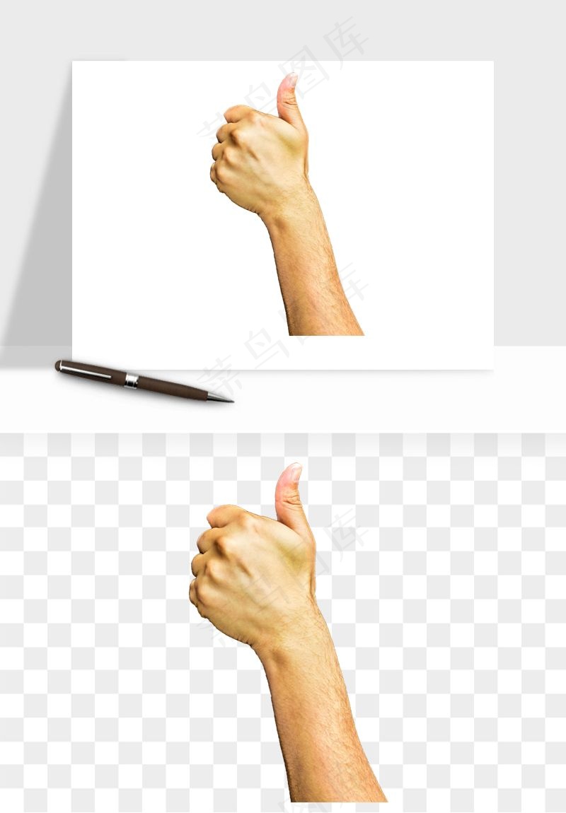 手势手部动作手指png免抠