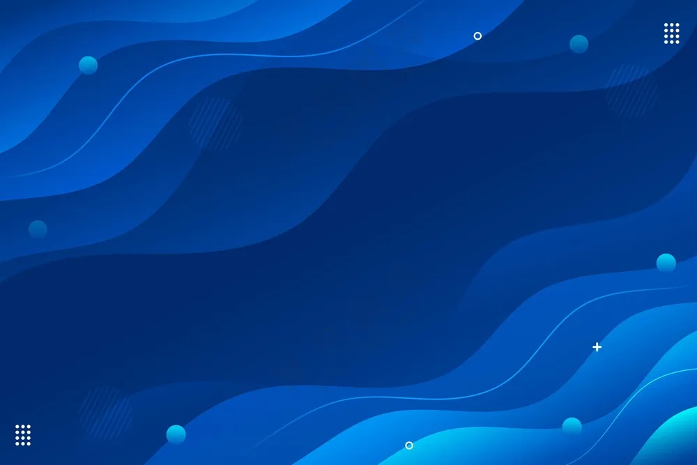 蓝色波浪曲线素材