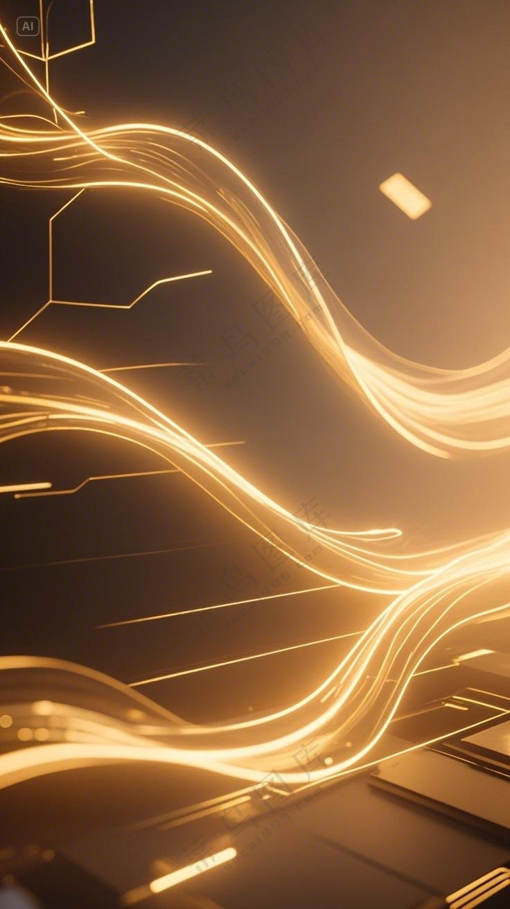 金色科幻背景图