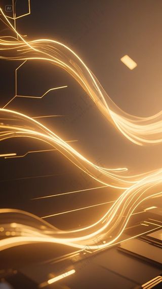 金色科幻背景图