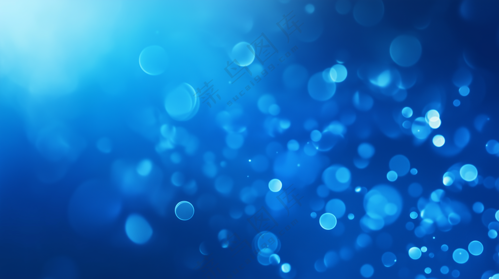 蓝色科技感氛围年会背景