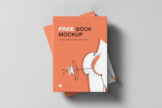 21装帧书籍 书本画册封面样机