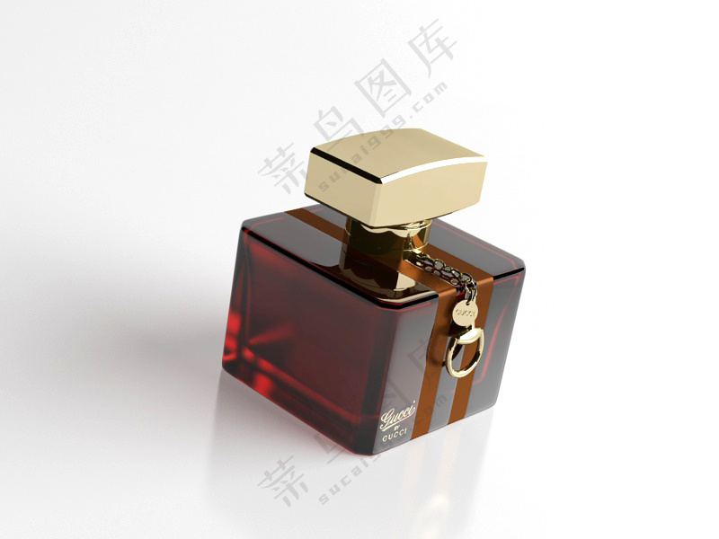 C4D香水化妆品瓶子产品包装玻璃瓶3D模型 fbx/obj -17