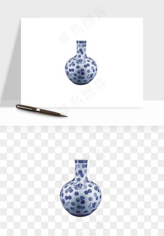 青花瓷陶瓷png免抠