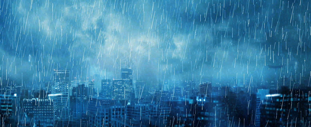 暴雨预警暴雪预警通知公告背景