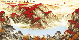 鸿运当头喷绘原图