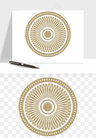 中式镂空古典图案png免抠