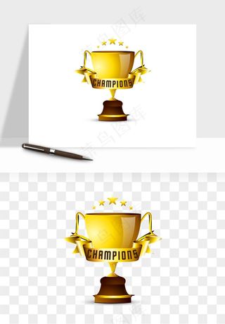 荣誉奖杯冠军金奖png免抠