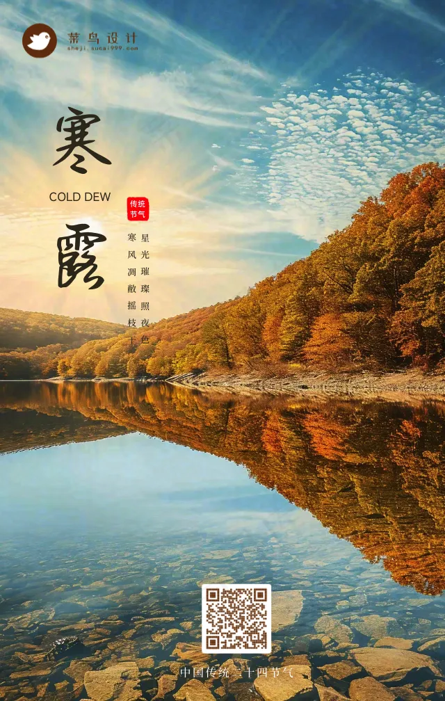 寒露手机海报