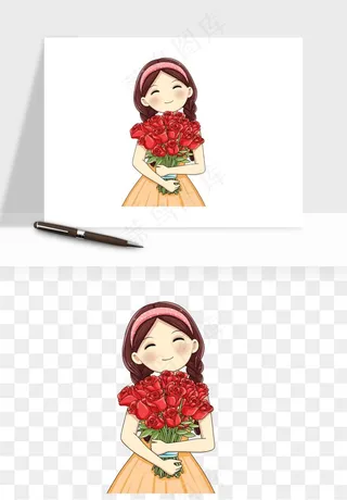 手绘女神女王妇女png免抠