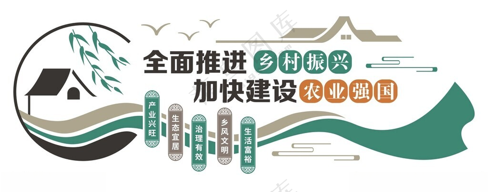 新农村振兴文化墙乡村振兴宣传振兴楼梯文化