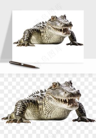 鳄鱼动物png免抠