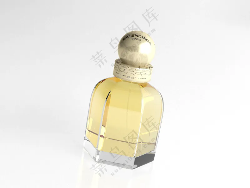 C4D香水化妆品瓶子产品包装玻璃瓶3D模型 fbx/obj -19