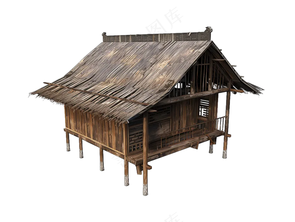 png免抠古代木构临时建筑