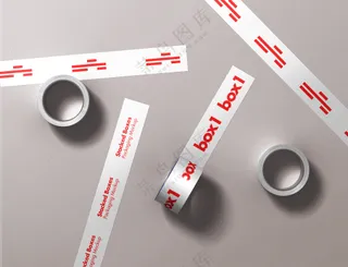 不干胶贴纸 平面vi提案样机