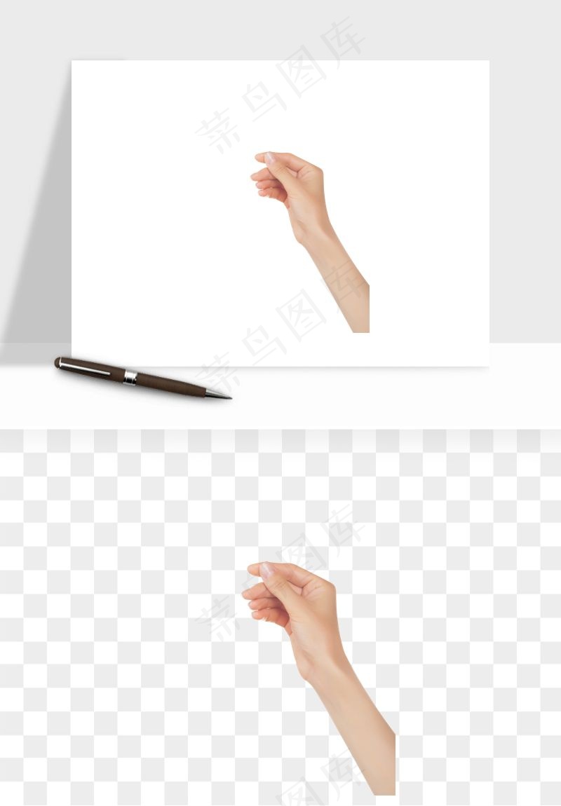 手势手部动作手指png免抠