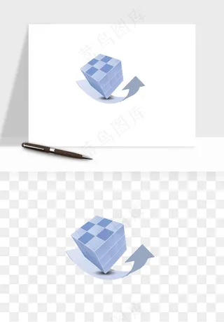 立体创意魔方png免抠