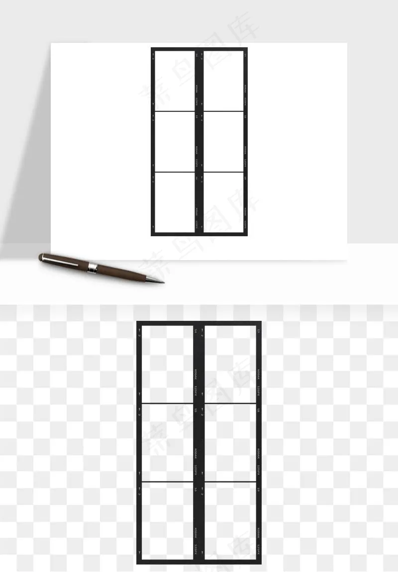 电影黑胶胶片元素png免抠