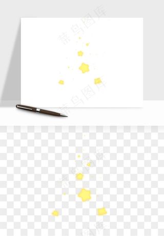 卡通小星星五角星闪光png免抠