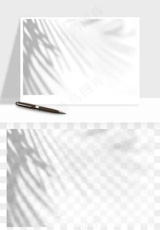 阴影植物窗户投影免抠元素