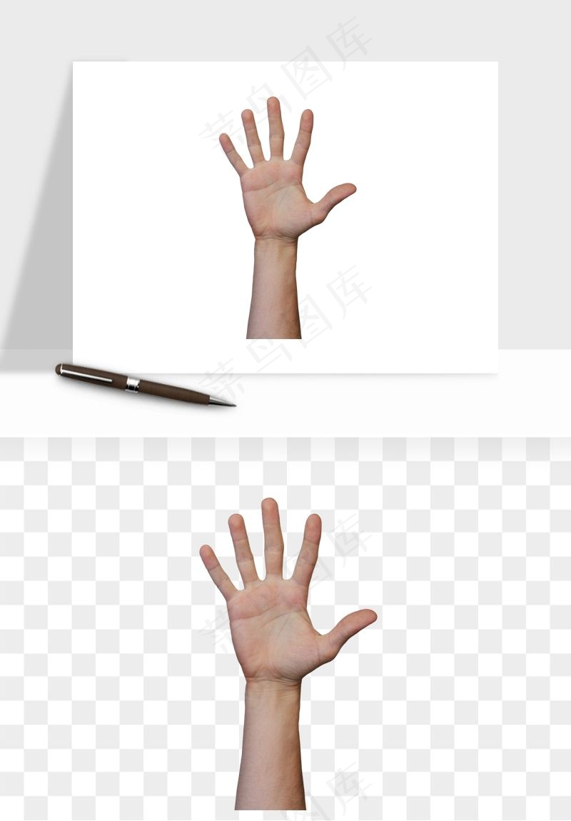 手势手部动作手指png免抠