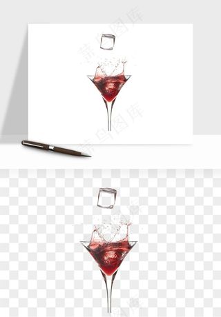 红酒玻璃酒杯png免抠