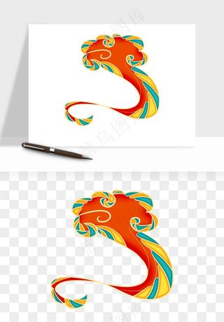 国潮敦煌云纹祥云云彩png免抠