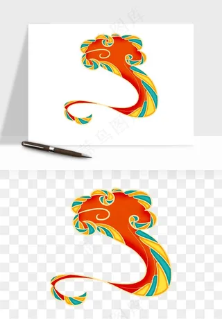 国潮敦煌云纹祥云云彩png免抠