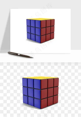 游戏魔方玩具png免抠