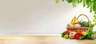 农林蔬果生鲜店水果店蔬菜店背景