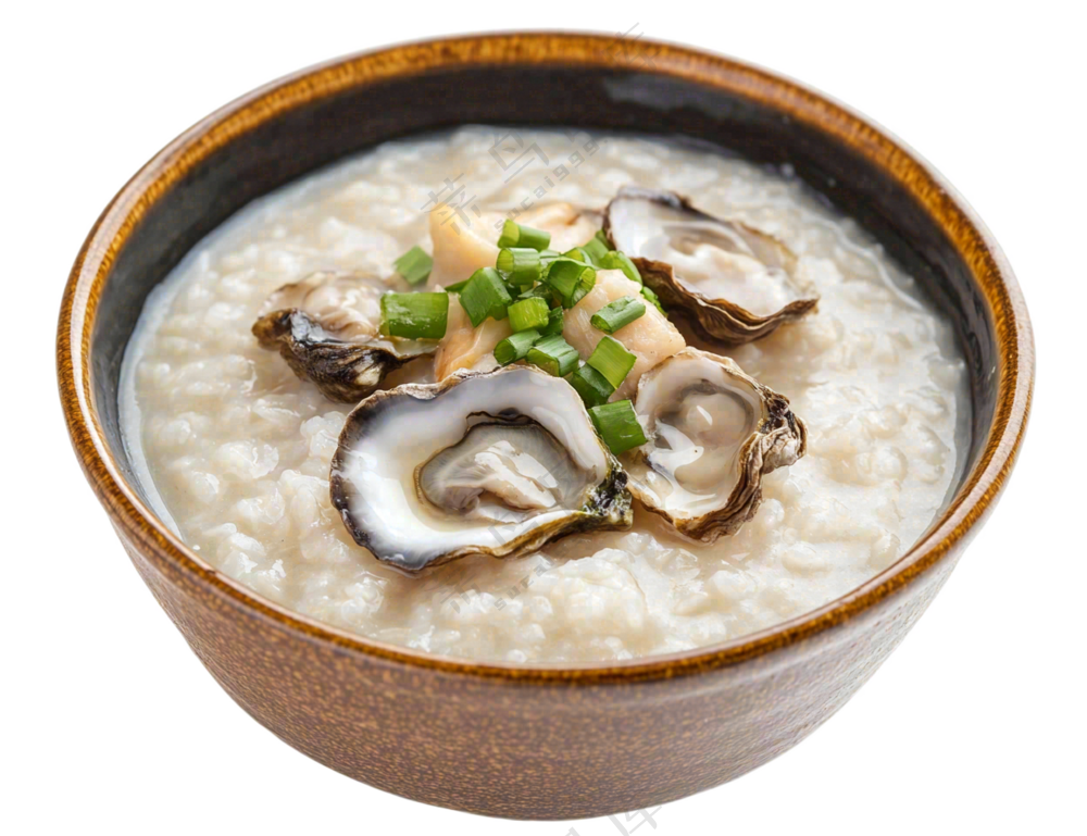 海鲜粥生活扇贝美食摄影图免抠