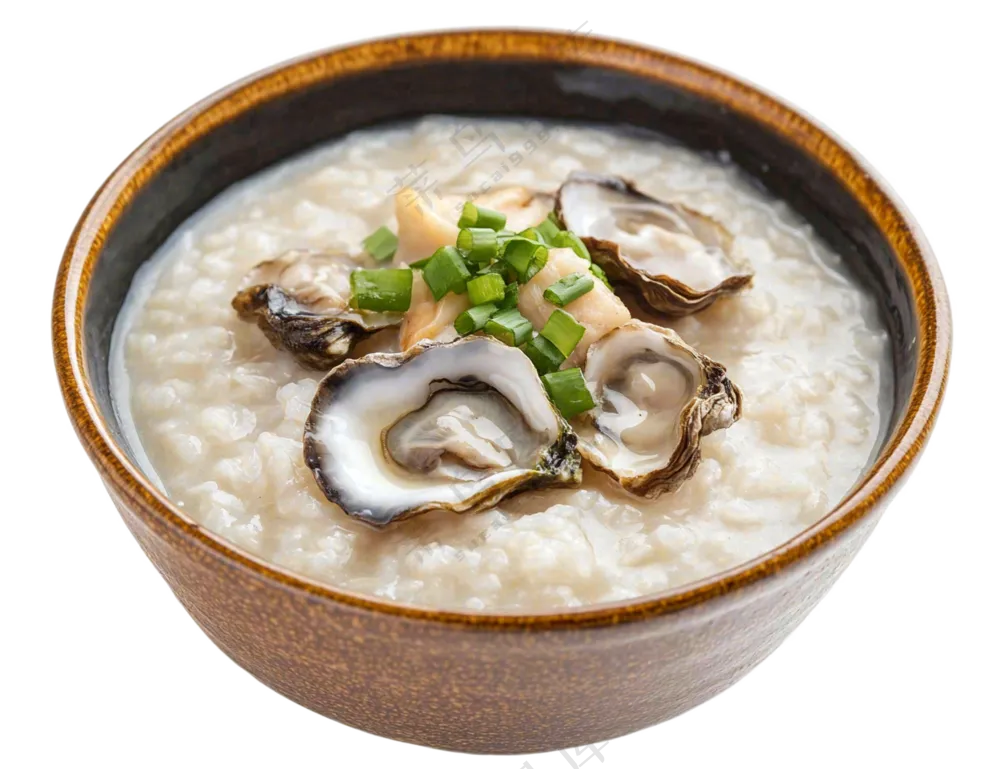 海鲜粥生活扇贝美食摄影图免抠