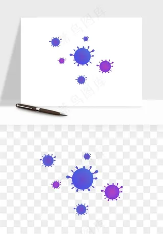 病毒细菌癌细胞png免抠