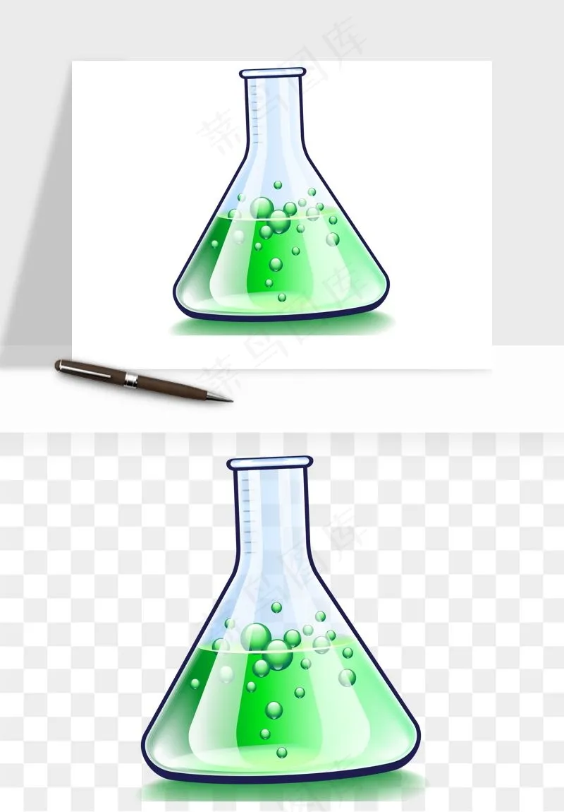 卡通化学实验设备器材png免抠图