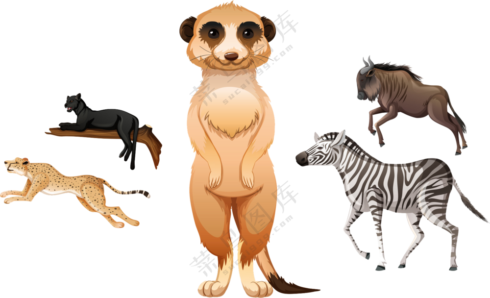 卡通动物免抠图