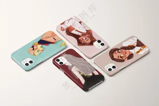  iPhone12手机壳样机文创周边PSD模板-07