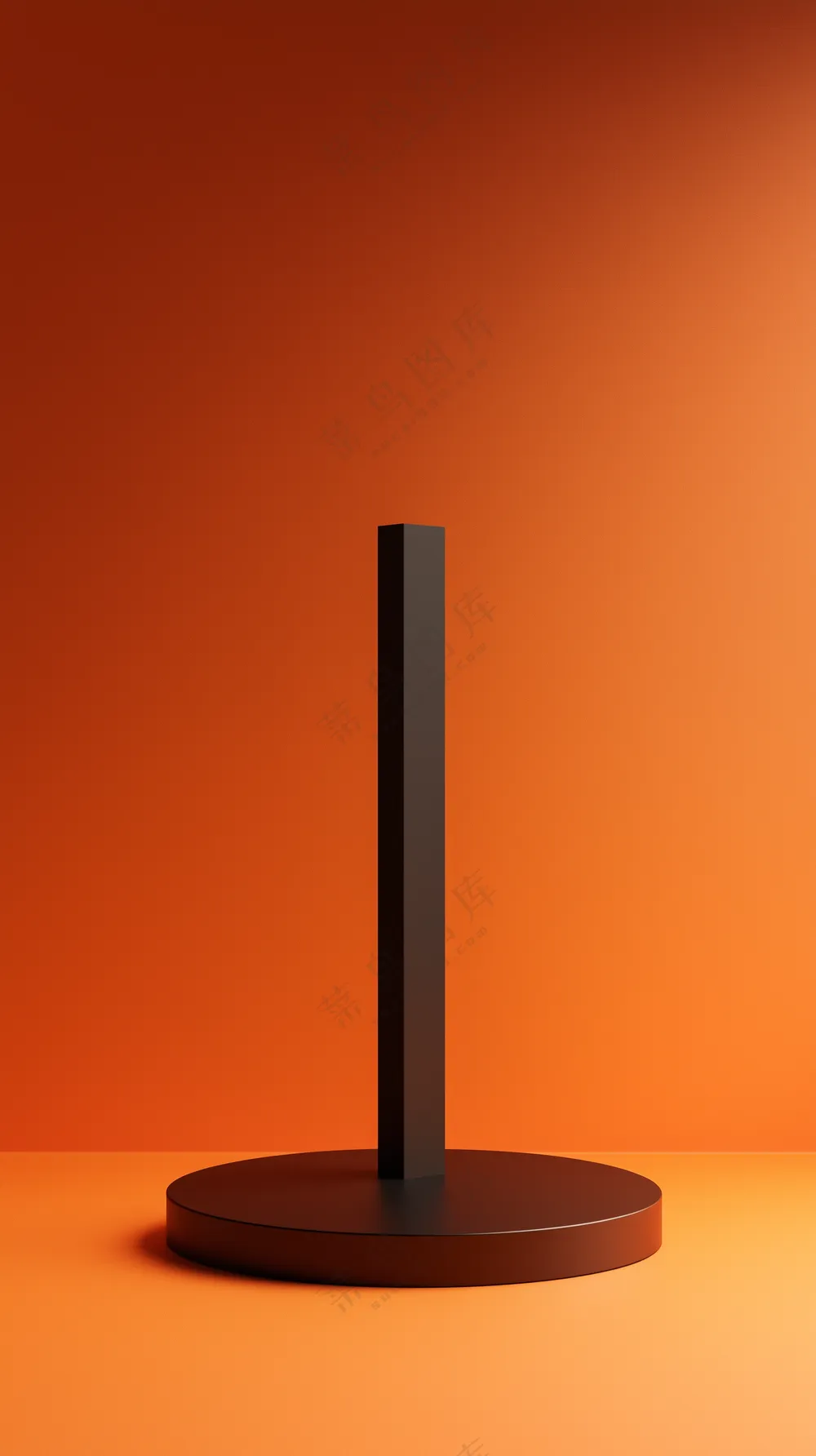 橙色高级奢侈简约C4D3D渲染风格电商活动光影几何图形纹理背景海报