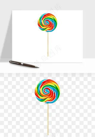 棒棒糖圈圈糖png免抠