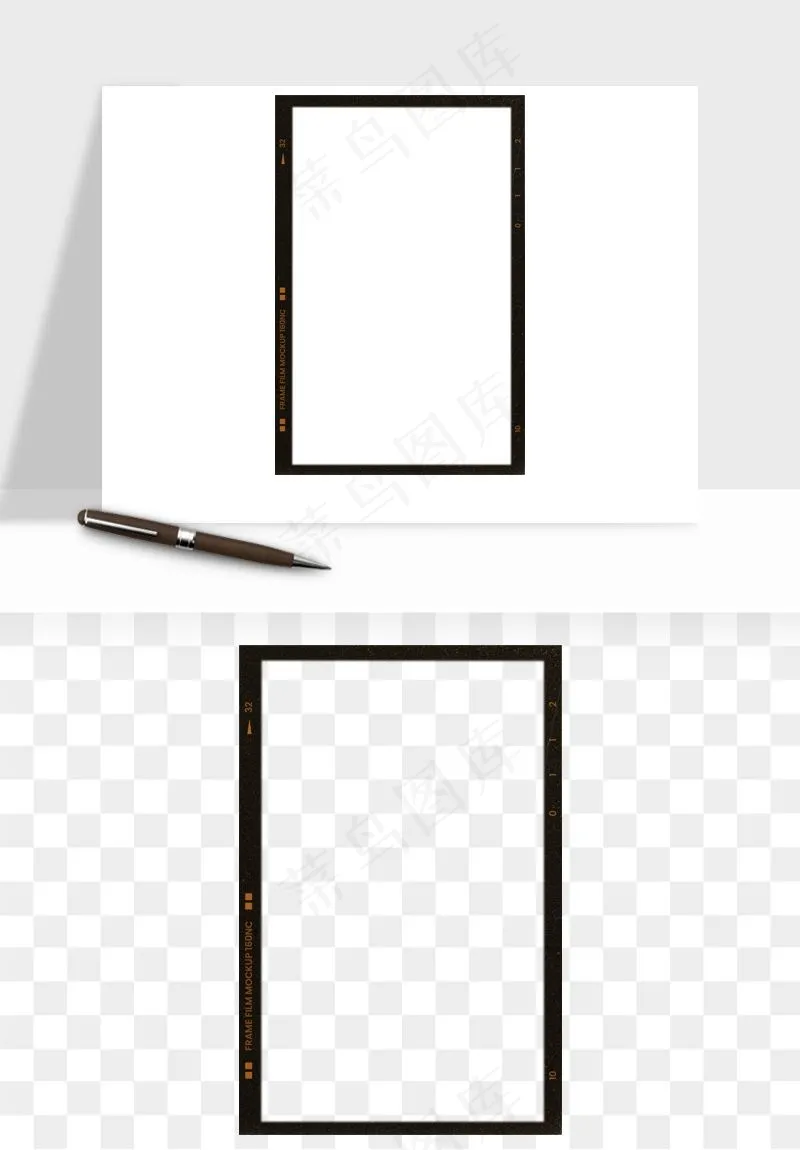 电影黑胶胶片元素png免抠