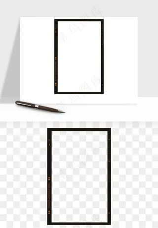 电影黑胶胶片元素png免抠