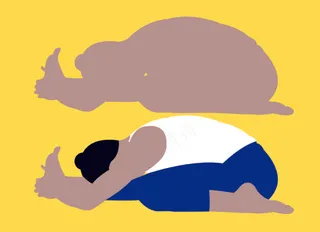 瑜伽体式 半英雄前屈伸展坐式