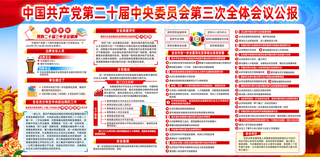 二十届*委员会第三次全体会议公报