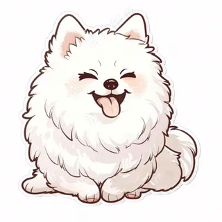 小狗宠物动物卡通插画免抠